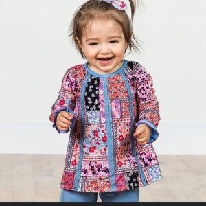 Matilda Jane Pink and Blue Floral Top